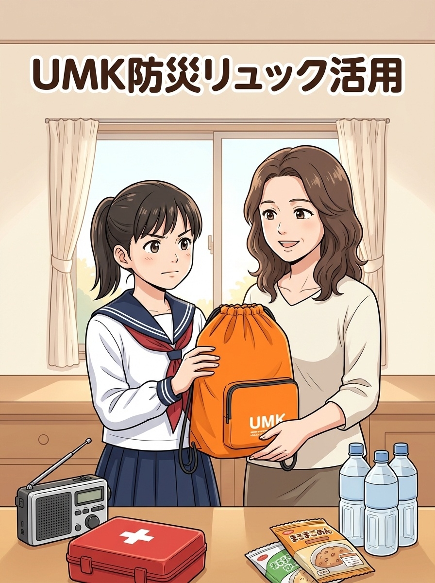 防災リュックで家族を守る